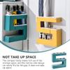 HomeLoft Basics 1pc Wall Mounted Umbrella Stand Plastic Umbrella Holders Storage Shelving Racks for Storage Shelves Wall Mount Umbrella Holder Entryway Umbrella Wall-Mounted Organizer view 3