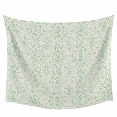 SEVENBABU Patterned Tapestry Boho Neutral Vintage Floral Texture Sage Green Wall Hanging Aesthetic Tapestries Hippie Wall Decor Home Decoration for Bedroom Living Room Dorm 51 x 60 inches
