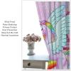 JanJCurt Unicorn Girls Curtains, Pink Princess Magic Castle Rainbow Hot Air Balloon Fantasy Fairy Tale Purple Fireworks Print Window Curtains for Kids Bedroom Living Room 72" W X 63" L view 4