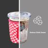 3 Pack Reusable Neoprene Sleeve for Iced & Hot Drinks, Compatible with Starbucks & Dunkin' Coffee Cup. (Pink Checkerboard) view 2