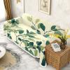 YQJcSai Green Leaves Couch Cover for 3 Cushion Sofa Covers for Pet Dogs Cats Washable view 1