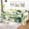 YQJcSai Green Leaves Couch Cover for 3 Cushion Sofa Covers for Pet Dogs Cats Washable view 3