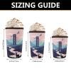 3 Pack Reusable Sleeve for Iced Coffee Cup, Coffee Neoprene Sleeve for Iced&Hot Drinks, Coffee Sleeve Compatible with Starbucks, Dunkin Coffee Cup. (Sunset Elk) view 3