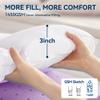 BDEUS Dual Layer 5 Inch Memory Foam Mattress Topper Full Size, 2 Inch Gel Memory Foam Plus 3 Inch 1450 GSM Down Alternative Quilted Pillow Top Mattress Pad Cover,White view 4