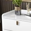 Night Stand Double Drawer Bedside Table Modern Bedroom Small Bedside Cabinet Slate Locker Wood Living Room Study Side Table Bedside Tables (Color : D) view 4