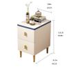 Night Stand Ultra-Narrow Double-Drawer Bedside Table Wide Mini Light Luxury Hotel Small Modern Bedside Storage Side Cabinet Home Storage Cabinet Bedside Tables (Color : B) view 2