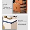 Night Stand Ultra-Narrow Double-Drawer Bedside Table Wide Mini Light Luxury Hotel Small Modern Bedside Storage Side Cabinet Home Storage Cabinet Bedside Tables (Color : B) view 3