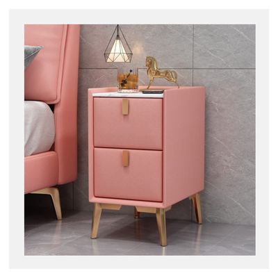 HASMI Night Stand Modern Bedside Table Simple Nordic Style Mini Bedroom Bedside Table Slate Full Wood Storage Cabinet for Living Room Sofa Bedside Tables (Color : B)
