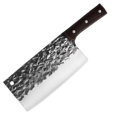 toothgeneric Meat Cleaver,Cleaver Knife 7.6 Inch Forged Butcher Cleaver Utility Kitchen Chef's Knife High Hardness Sharp Stainless Steel Meat Vegetables Fruit Slicing Knife, LAMAJIGA5844