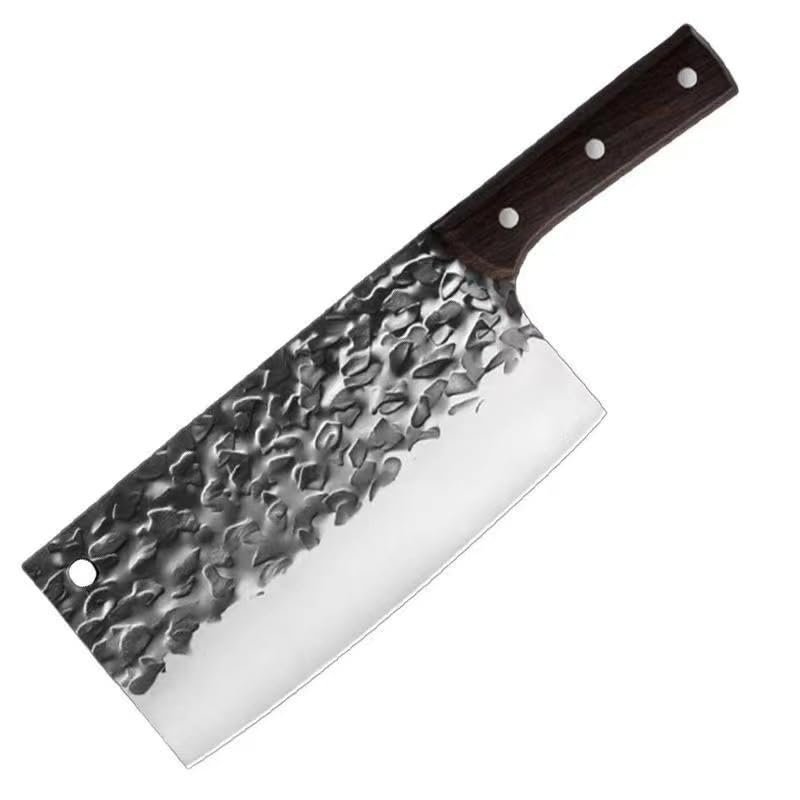 toothgeneric Meat Cleaver,Cleaver Knife 7.6 Inch Forged Butcher Cleaver Utility Kitchen Chef's Knife High Hardness Sharp Stainless Steel Meat Vegetables Fruit Slicing Knife, LAMAJIGA5844