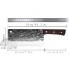 toothgeneric Meat Cleaver,Cleaver Knife 7.6 Inch Forged Butcher Cleaver Utility Kitchen Chef's Knife High Hardness Sharp Stainless Steel Meat Vegetables Fruit Slicing Knife, LAMAJIGA5844 view 2