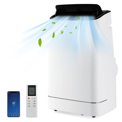 KOTEK Portable Air Conditioners with Heat, up to 800 Sq.Ft, 15000 BTU 4-in-1 AC Unit for Bedroom with Auto Swing, APP Remote Control & Window Kit, Room Air Conditioner Portable for Home Office