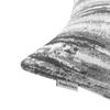 ROMANDECO Jacquard Chenille Striped Decorative Throw Pillow Covers for Couch Set of 2, 24x24 Inches, Grey view 3
