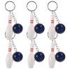 NUOBESTY 6pcs Bowling Pin and Keychain Fun Bowling Party Favors for Boy Girl Lightweight and Portable for All Ages view 1