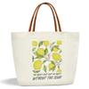 lamocho Lemon Gifts Canvas Tote Bags for Women, Lemon Tote Bag Aesthetic, Birthday Gifts for Women Friend Sister, Grocery Shopping Handbag -19 view 1