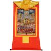 thangka, Tibetan thangka,thangka painting,buddhist tapestry,Tantric Tibetan Buddhism Thangka Wall Hanging,Guru Rinpoche's Conversion,Lotus Born,Hot Stamping Brocade Buddhist Tapestry for Zen Home Deco view 1