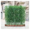 Patio Artificial Fake Bamboo Plant Privacy Fence, Indoor Outdoor Room Dividers Faux Bamboo Greenery Wall, 3 4 5 6 6.5 Feet High Landscaping Plastic Planters Privacy Wall Divider Fencing ( Color : 1m T view 1