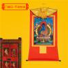 thangka, Tibetan thangka,thangka painting,buddhist tapestry,Akshobhya(A Healing Buddha Before Medicine Buddha), Tibetan Thangka Painting Art,Buddhist Thangka Brocade,Buddha Tapestry with Scroll ( Colo view 3