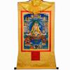 thangka, Tibetan thangka,thangka painting,buddhist tapestry,Tantric Tibetan Buddhist Thangka Wall Hanging,Guru Rinpoche,Lotus Born,Padmakara,Hot Stamping Brocade Buddhist Tapestry,for Zen Home Decor M view 1