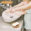 RXMORI Wood Soap Dish, Drainable Bathroom Soap Holder, 8cm Shower Steamer Tray, Bamboo Soap Holder with Bottom Drainage Frame, Shower Dish Accessories view 3