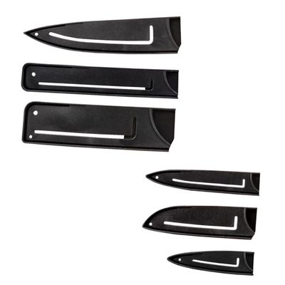 ABOOFAN 6pcs Plastic Cutter Covers Knife Protectors Hard Structure for Kitchen Gadgets Protect Fingers Enhance Safety
