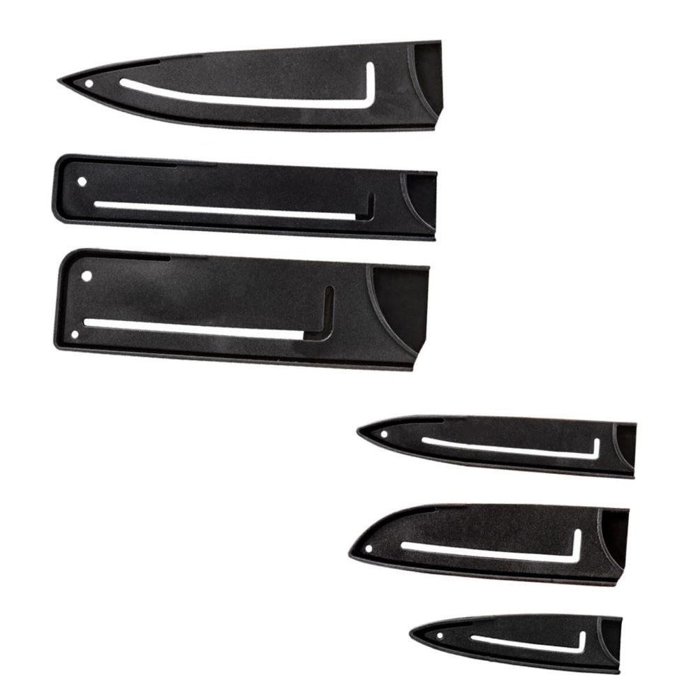 ABOOFAN 6pcs Plastic Cutter Covers Knife Protectors Hard Structure for Kitchen Gadgets Protect Fingers Enhance Safety