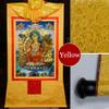 thangka, Tibetan thangka,thangka Painting,Buddhist Tapestry,Maitreya(Ajita,Future Buddha of This World), Tibetan Thangka Painting Art,Buddhist Thangka Brocade,Buddha Tapestry with Scroll (Color : YEL view 3