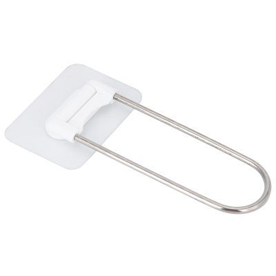 Clothes Organizer, Clothes Hanger Holder, Clothes Hanger Organizer, U-Shape Wall Storage Rack, Clothes Hanger Organizer Stainless Steel UShape Wall Storage Rack for Bathroom Balcony White