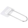 Clothes Organizer, Clothes Hanger Holder, Clothes Hanger Organizer, U-Shape Wall Storage Rack, Clothes Hanger Organizer Stainless Steel UShape Wall Storage Rack for Bathroom Balcony White view 1