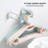 Clothes Organizer, Clothes Hanger Holder, Clothes Hanger Organizer, U-Shape Wall Storage Rack, Clothes Hanger Organizer Stainless Steel UShape Wall Storage Rack for Bathroom Balcony White view 3