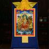 thangka, Tibetan thangka,thangka Painting,Buddhist Tapestry,Maitreya(Ajita,Future Buddha of This World), Tibetan Thangka Painting Art,Buddhist Thangka Brocade,Buddha Tapestry with Scroll (Color : Blu view 2