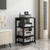 2/3/4/5-Tier AV Media Stand CD Player Stand Stereo Rack Corner TV Stand Audio Video Components Cabinet With Height Adjustable Wooden Shelf, for Life, Gaming, Recording Studio ( Size : 4 Tier 55x40x90c view 1