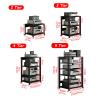 2/3/4/5-Tier AV Media Stand CD Player Stand Stereo Rack Corner TV Stand Audio Video Components Cabinet With Height Adjustable Wooden Shelf, for Life, Gaming, Recording Studio ( Size : 4 Tier 55x40x90c view 2