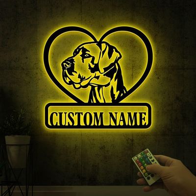 Custom Great Dane Dog Metal Sign with, Great Dane Gift, Metal Dog Sign, Dog Name Sign, Great Dane Lover, Beware of Dog Sign Decor