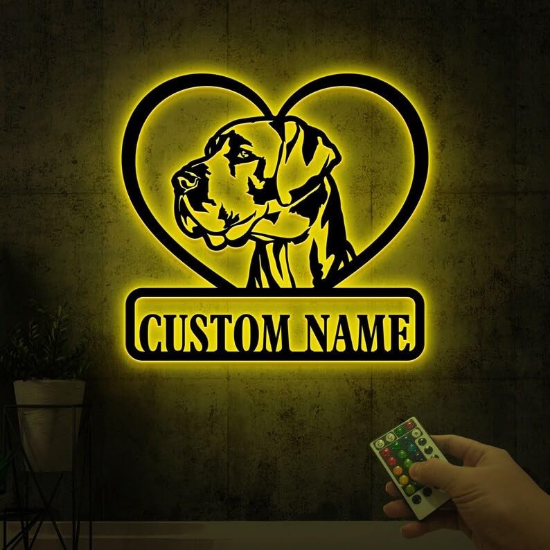 Custom Great Dane Dog Metal Sign with, Great Dane Gift, Metal Dog Sign, Dog Name Sign, Great Dane Lover, Beware of Dog Sign Decor