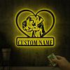 Custom Great Dane Dog Metal Sign with, Great Dane Gift, Metal Dog Sign, Dog Name Sign, Great Dane Lover, Beware of Dog Sign Decor view 1