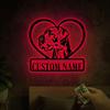 Custom Great Dane Dog Metal Sign with, Great Dane Gift, Metal Dog Sign, Dog Name Sign, Great Dane Lover, Beware of Dog Sign Decor view 2
