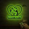 Custom Great Dane Dog Metal Sign with, Great Dane Gift, Metal Dog Sign, Dog Name Sign, Great Dane Lover, Beware of Dog Sign Decor view 3