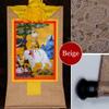 thangka, Tibetan thangka,thangka painting,buddhist tapestry,Four Harmonious Animals(Elephant,Monkey,Hare,Bird), Tibetan Thangka Painting Art,Buddhist Thangka Brocade,Buddha Tapestry with Scroll ( Colo view 3