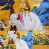 thangka, Tibetan thangka,thangka painting,buddhist tapestry,Four Harmonious Animals(Elephant,Monkey,Hare,Bird), Tibetan Thangka Painting Art,Buddhist Thangka Brocade,Buddha Tapestry with Scroll ( Colo view 4