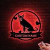 HIEPDECORSIGN Custom Name Carolina Dog Metal Sign with Led Light, Carolina Dog Lover, Carolina Dog Owner Gift, Dog Welcome Sign, Dog Metal Wall Art, 6x6, Style 3 view 2