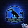 HIEPDECORSIGN Custom Name Carolina Dog Metal Sign with Led Light, Carolina Dog Lover, Carolina Dog Owner Gift, Dog Welcome Sign, Dog Metal Wall Art, 6x6, Style 3 view 3