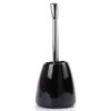 Bright Glazed Ceramic Base Toilet Brush Plating Handle Hard Hair Brush Head Toilet Brush Toilet Brush and Holder (Color : Gold) (Black) view 1