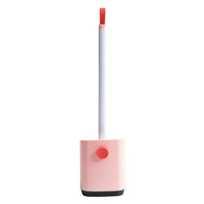 Toilet Brush Holder - Household Set Without Dead Corner Washing Toilet Brush Soft Fur (D)