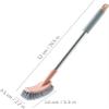 LBGMEIG Toilet Wall Hung Toilet Brush Long Handle Toilet Bowl Brush Compact Size Space Saving Deep Cleaning Bathroom Accessories Cleaning, Green- view 2