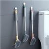 LBGMEIG Toilet Wall Hung Toilet Brush Long Handle Toilet Bowl Brush Compact Size Space Saving Deep Cleaning Bathroom Accessories Cleaning, Green- view 3