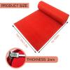 10m 20m 30m Wedding Aisle Runner Red Carpet Runners for Party 2mm Thickness Polyester Runway Rug Bridal Walkway Carpets for Christmas Event Outdoor Beach (Size : 1.5x50m) view 2
