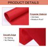 10m 20m 30m Wedding Aisle Runner Red Carpet Runners for Party 2mm Thickness Polyester Runway Rug Bridal Walkway Carpets for Christmas Event Outdoor Beach (Size : 1.5x50m) view 3