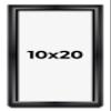 10x20 Shadow Box Black Beveled Display Frame | 1.5 Inches Deep | 1 Inch Wide Moulding | Includes Shatter Resistant Acrylic Plexiglas, Acid-Free Backing and Hanging Hardware view 1