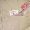Aeovot Shower Foot Rest Niche Recessed Ceramics Soap Dish Shower Shelf, Easy to Install, for Shave Legs, Clean Heels Holds Bar Soap and Soap Holder view 1